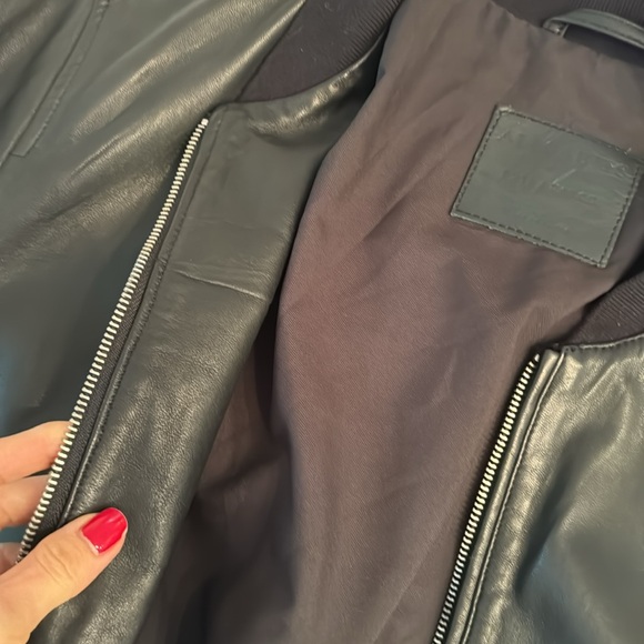 Leather men jacket. All Saints - Picture 6 of 9